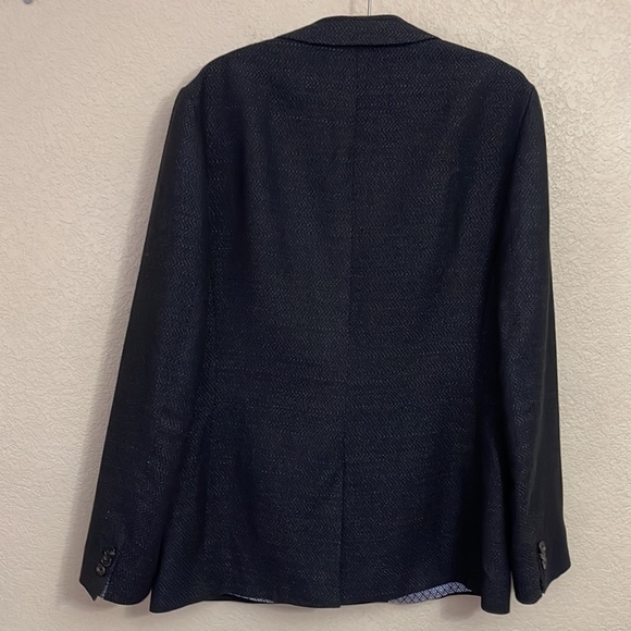 Ted Baker London Semi Plain Suit Jacket Linen Wool Blend Size 4 - Picture 16 of 16